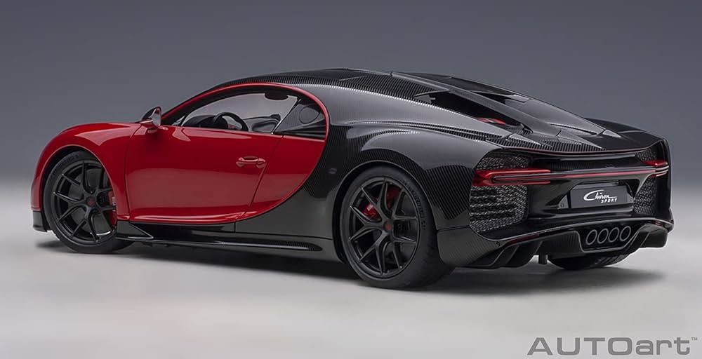 AUTOart 1/18 Bugatti Chiron Sport 2019, Italian Red/Carbon